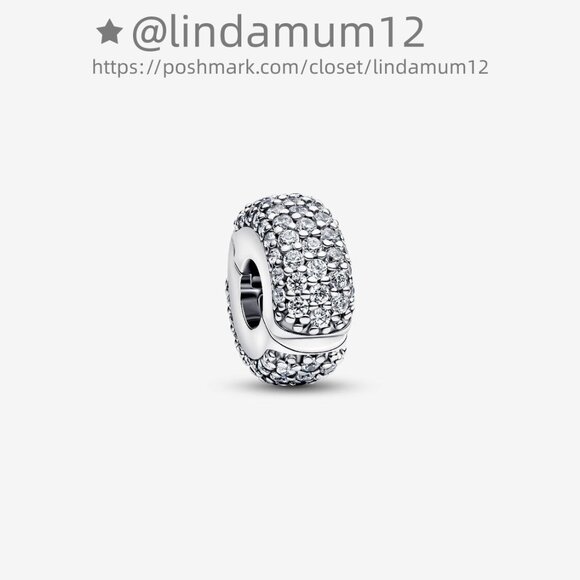 Pandora Pavé Clip Charm - Picture 1 of 6